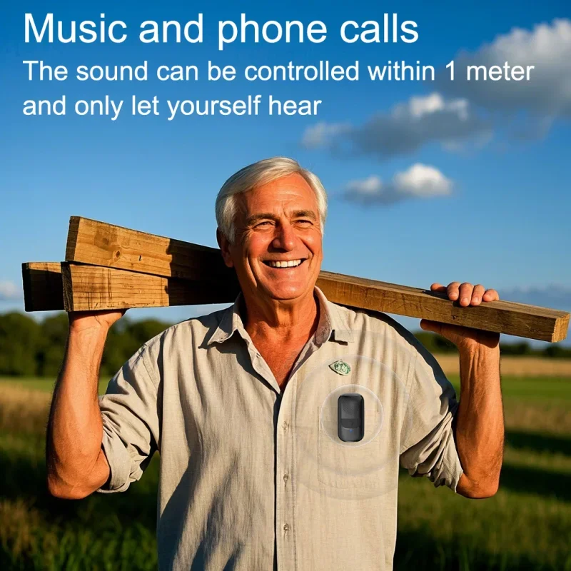 Mini alto-falante bluetooth wearable clip-on alto-falantes portáteis sem fio microfone enc embutido chamada mãos-livres para trabalho esportes ao ar livre