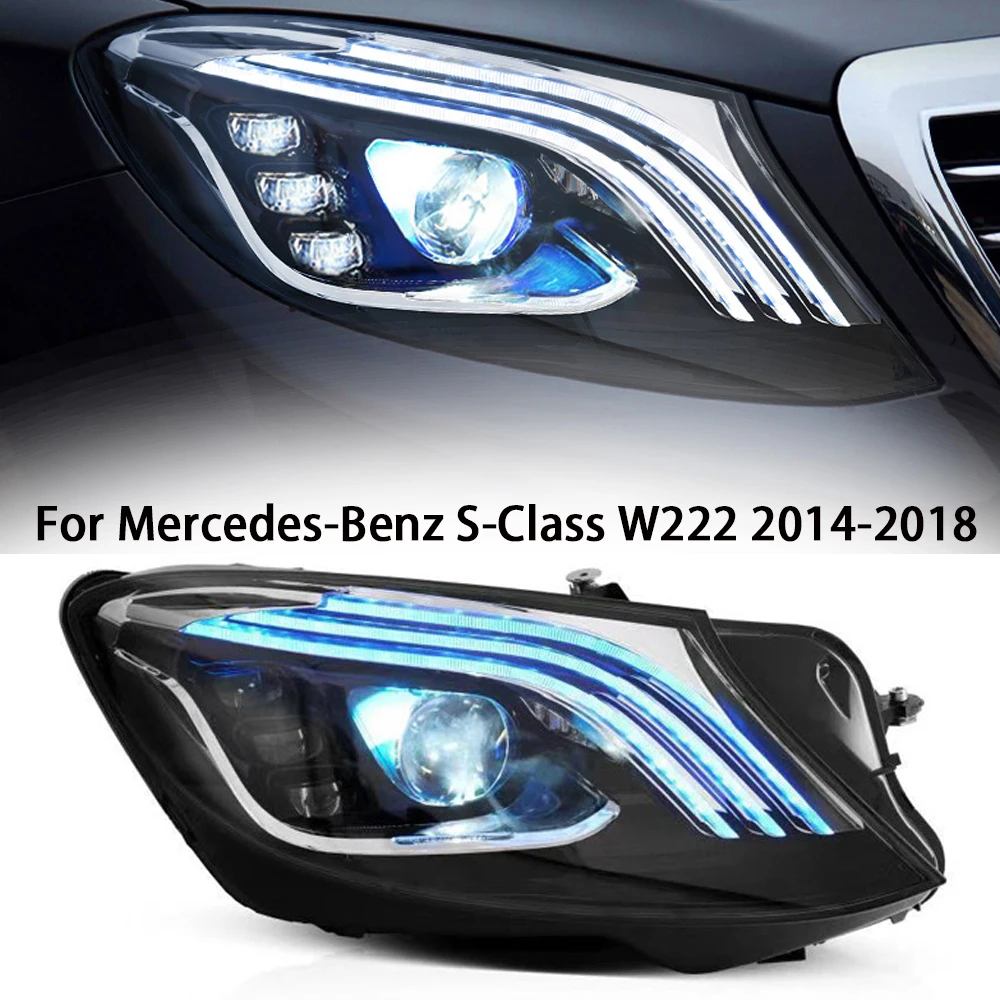 Led Headlights For Benz W222 2014 2015 2016 2017 2018 S-Class Accessories Car Upgrade Led Styling Front DRL Lights Assembly