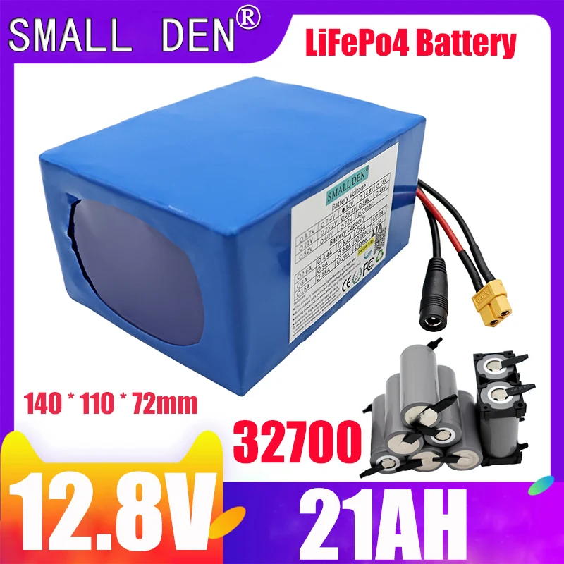 

New 12.8V 21AH 32700 lifepo4 battery pack 4s3p 12V suitable for electric bicycles, electric scooters, rechargeable batteries