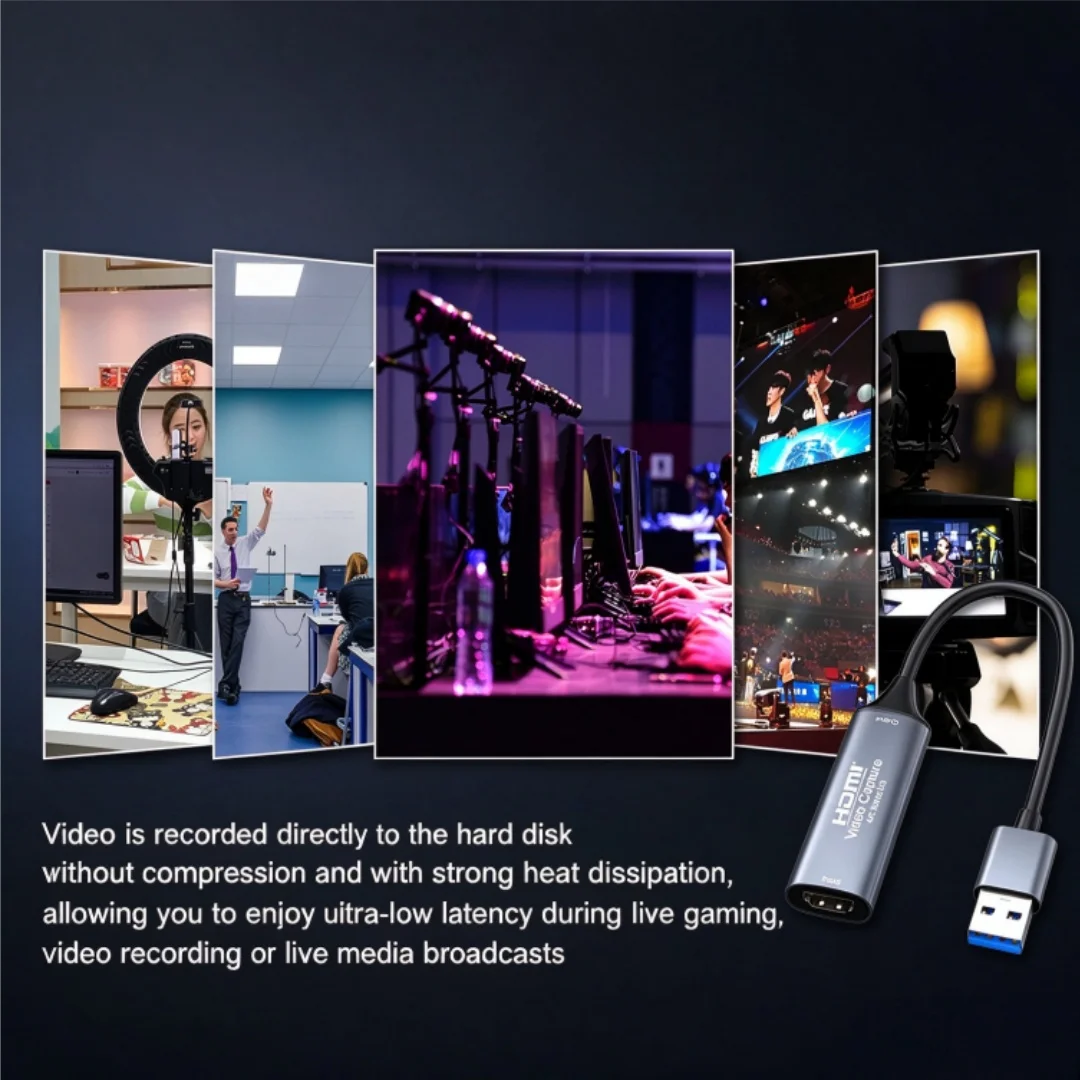 HDMI Video Capture Card USB3.0 Type-C 4K30Hz Audio and Video Game Recorder Suitable for Live Streaming Switch Camera Recording view 6