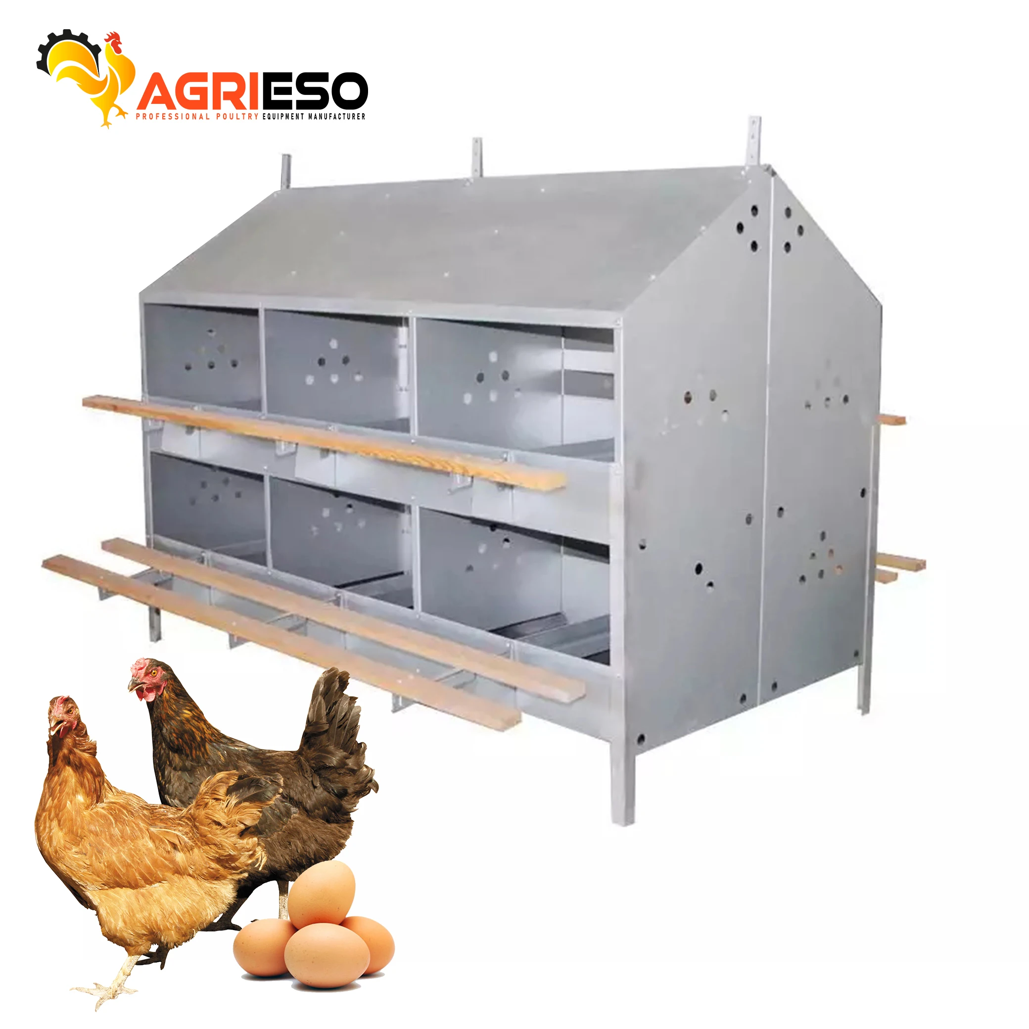 Factory Price Poultry Production Nest Box / hot galvanized manual nest for layer farms / laying next