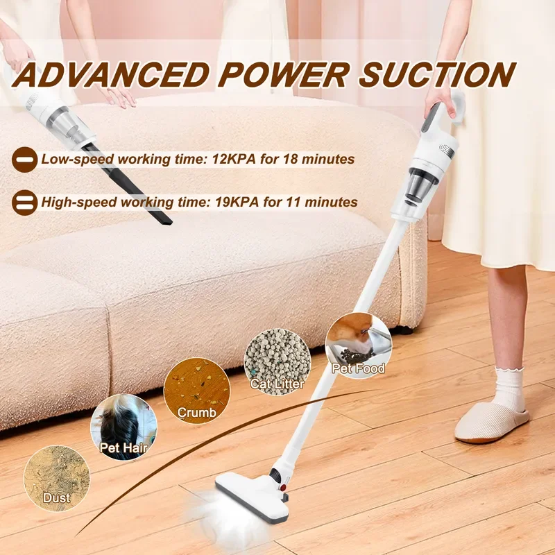 Liectroux i6 Portable Handheld Mini Vacuum Cleaner with Multi Brush Heads for Home Car Office Use Lightweight Cordless Dust
