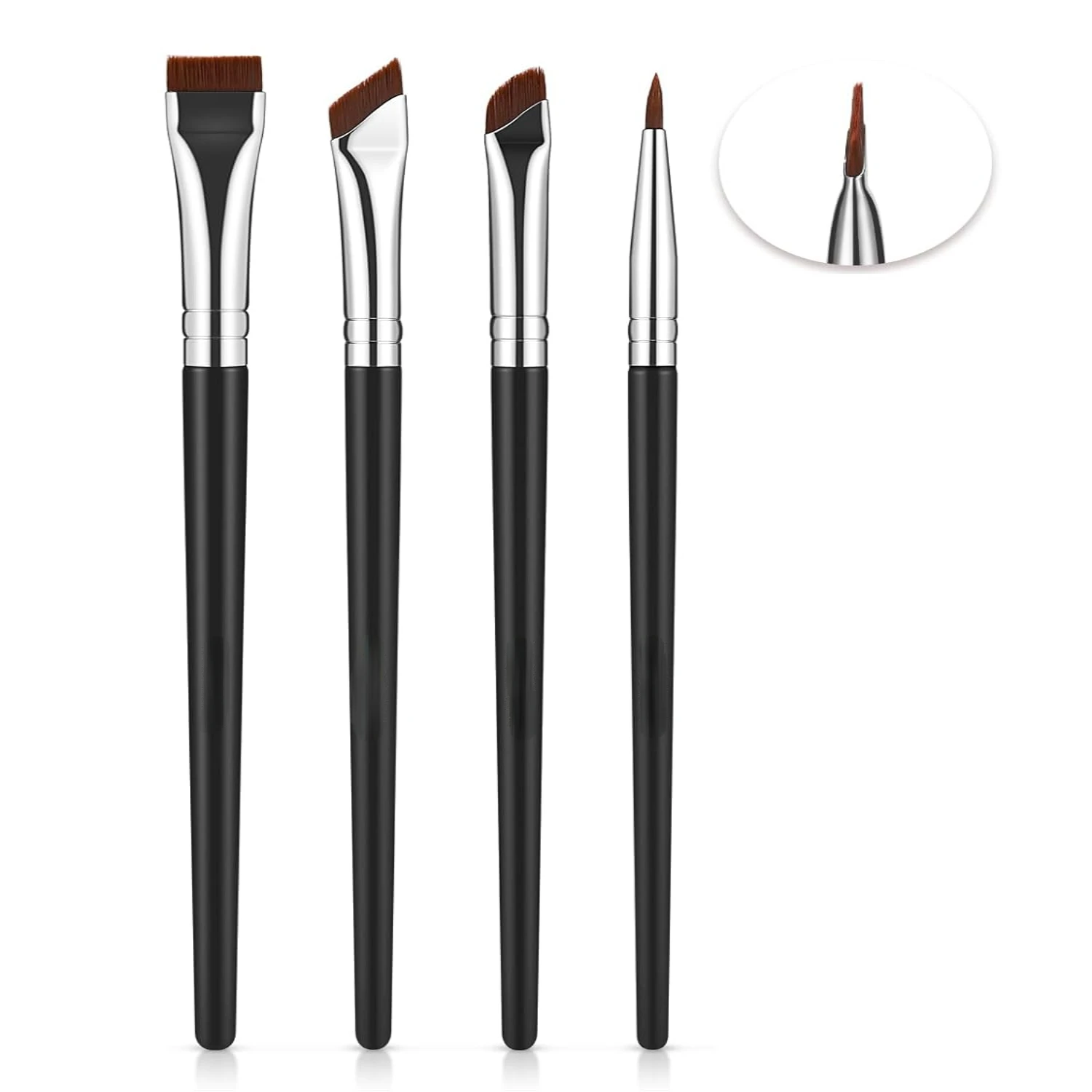 Crea sopracciglia impeccabili e ultrasottili senza sforzo con questo set di pennelli da 3 pezzi preciso e versatile. Ottieni un trucco perfetto sembra e