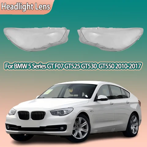 BMW 5 시리즈 GT GT525 GT550 2010 - 2017 투명 헤드라이트 커버 헤드램프 렌즈 쉘 교체용 오리지널 글라스 램프쉐이드