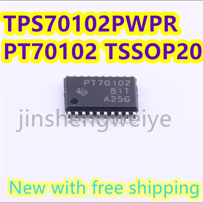 3PCS Free Shipping TPS70102PWPR TPS70102 Silkscreen PT70102 TSSOP20 Linear Voltage Regulator Chip Good Quality