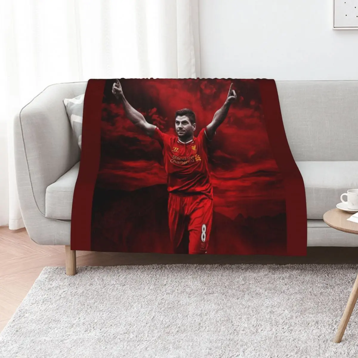 Steven George Gerrard Art Throw Blanket Flannels manga Kid'S For Decorative Sofa Decorative Beds Blankets