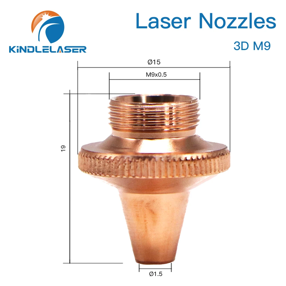 Ugello Laser in fibra 3D PRECITEC OEM KINDLELASER M9 D14.2mm H15.4mm per accessori per macchine da taglio Laser