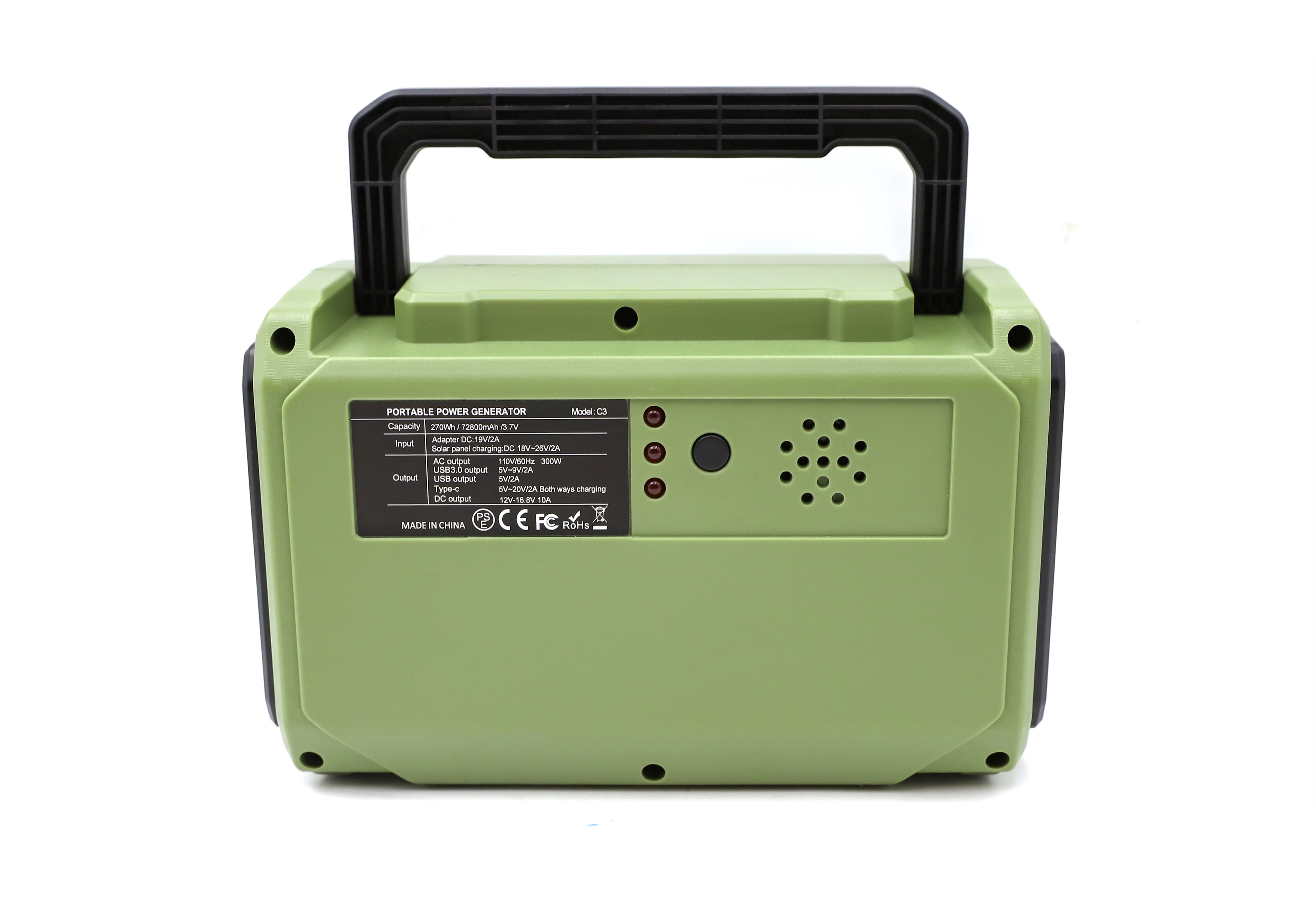 300W Portable Power Station, Solar Generator 270Wh(Peak 600W), Power Station With 110V Pure Sine Wave AC Outlet,Digital Display, Bi-directional PD45W, Backup Battery For Home Emergency, Outdoor Camping, Road Trips