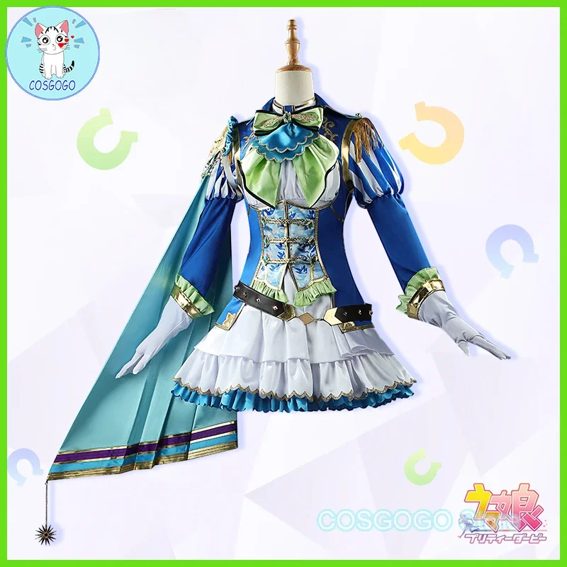 COSGOGO Anime Pretty Derby Satono Diamond Cosplay Costume Halloween Outfits Women New Suit Lovely Dress