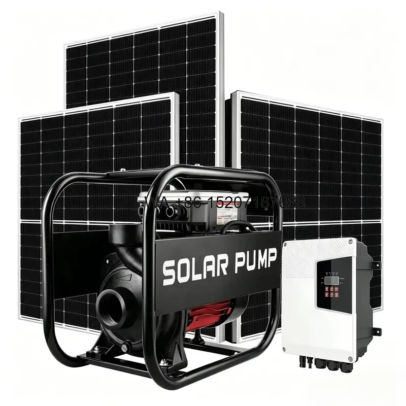 Wmwmnu for Hope Solar AC DC High Pressure Surface Water Pump Complete Set with MPPT Controller Mono Solar Panels 216V 1.5HP