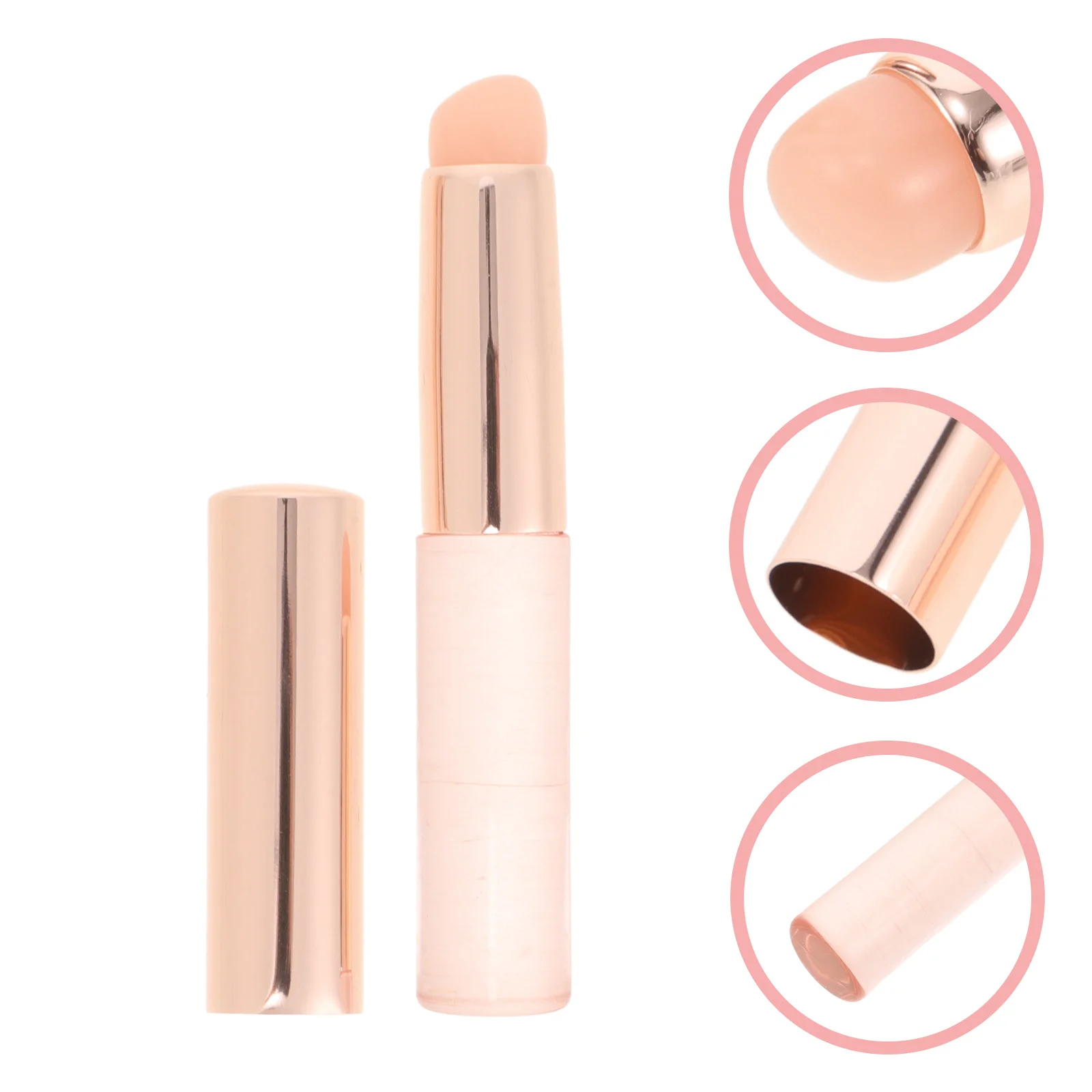 

2 Pcs Silicone Lip Brush Makeup Brushes Face Cream Applicator Clay Mask for Tool Cute Silica Gel Eye Dark Circles Paint Sponges