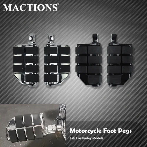 Imagen 1 del producto Estribos universales para motocicleta, Pedal de reposapiés de 1,25 ""y 32mm para Harley Sportster XL Touring FLHR Softail Dyna para Honda