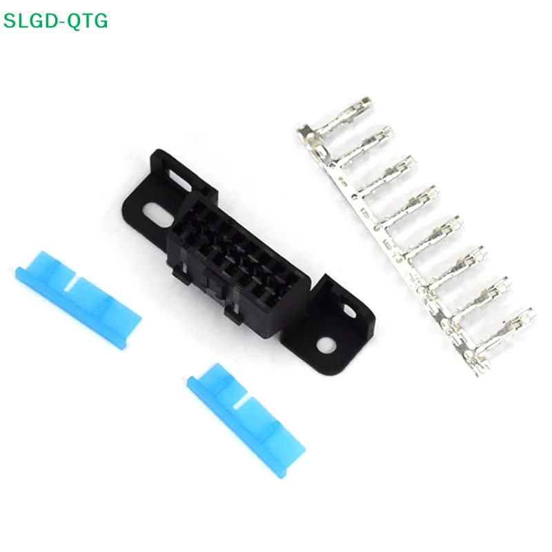 

NEW OBD2 16Pin Connector OBD2 OBD 2 16Pin Female Angle Connector OBD Female Wire Sockets OBDII Connector