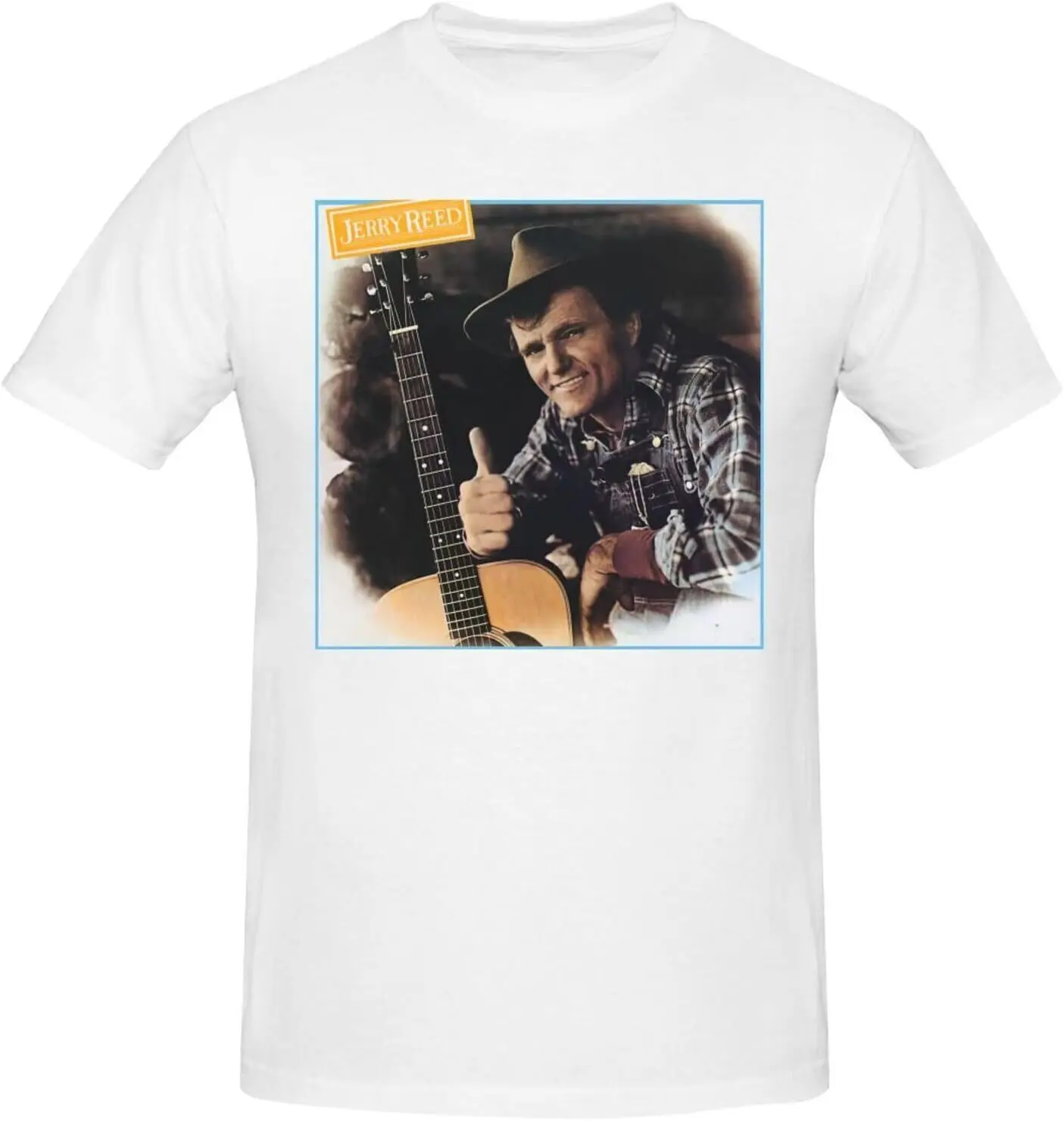 

Jerry Reed Short Sleeve T-Shirt Classic Crew Neck Casual