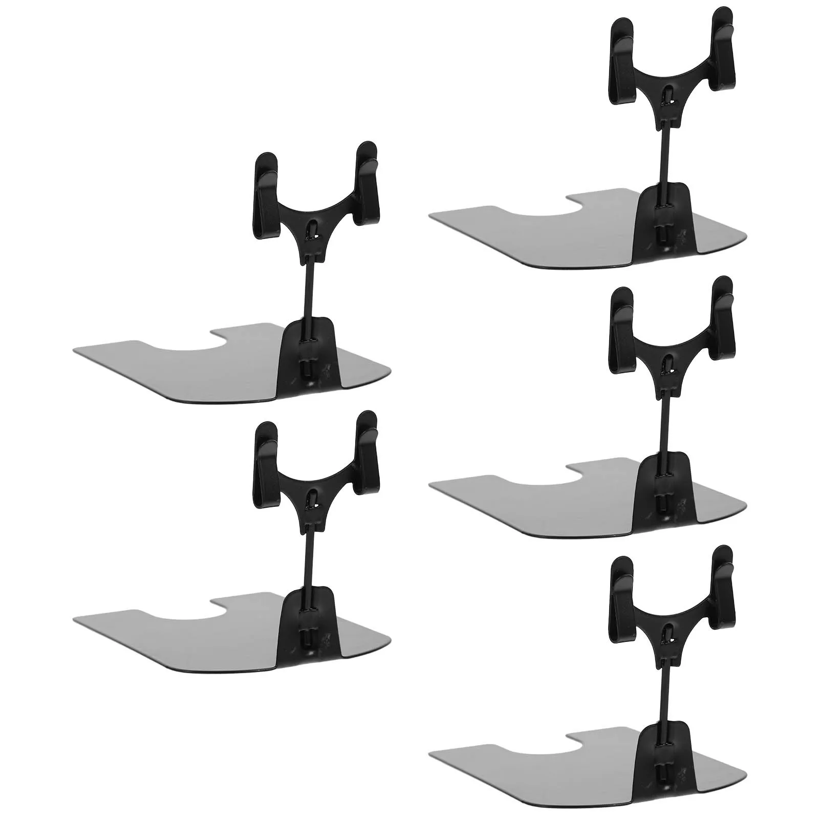 5 Pcs Price Tag Holder Caps Display Rack Merchandise Sign Clips for Retail Card Desktop with Clamp Iron Countertop