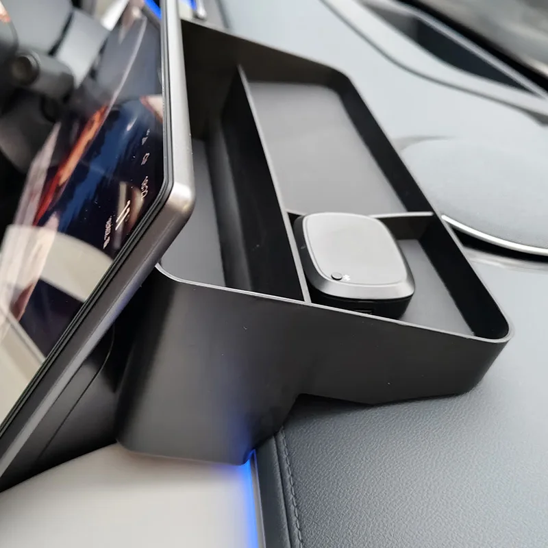 لجيلي غالاكسي ستارشيب 7 EM-i 2024 2025 وحدة التحكم المركزية المنظم صندوق تخزين غير قابل للانزلاق صينية مخصصة خلف شاشة المعلوماتية