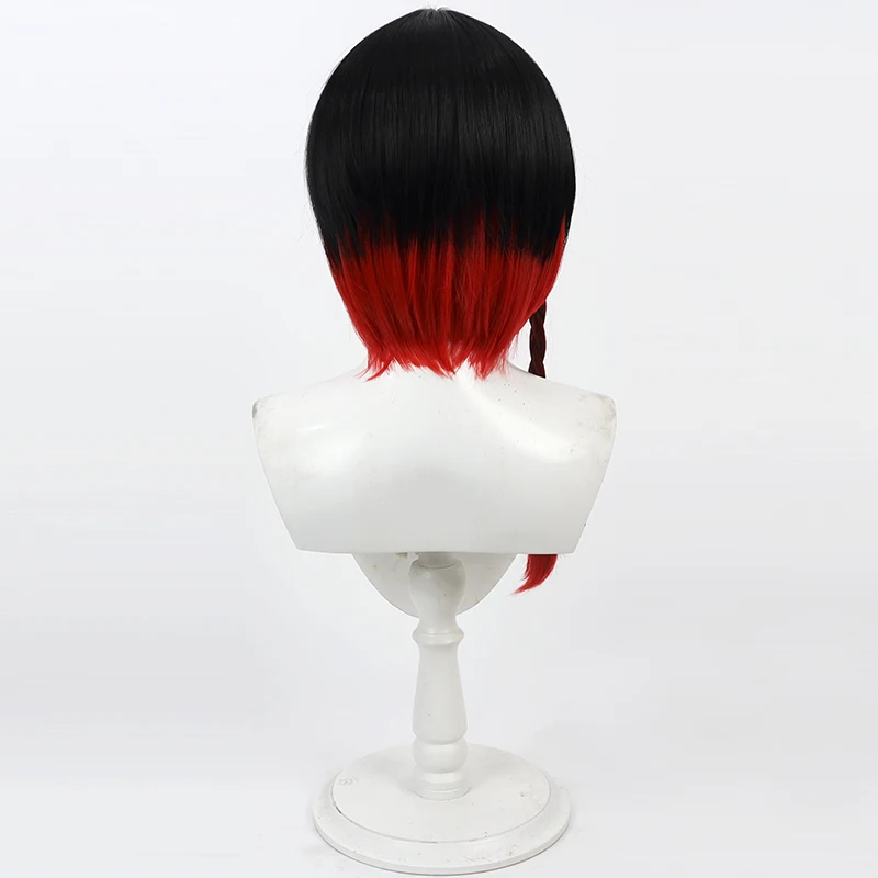 อะนิเมะ ผู้ช่วยปีศาจและแมวดำ - วิกผมคอสเพลย์ของยูฮา ชินฮาระ อุปกรณ์ประกอบฉากงานปาร์ตี้ฮาโลวีน งานคาร์นิวัล ผมสังเคราะห์ + หมวกคลุมผม