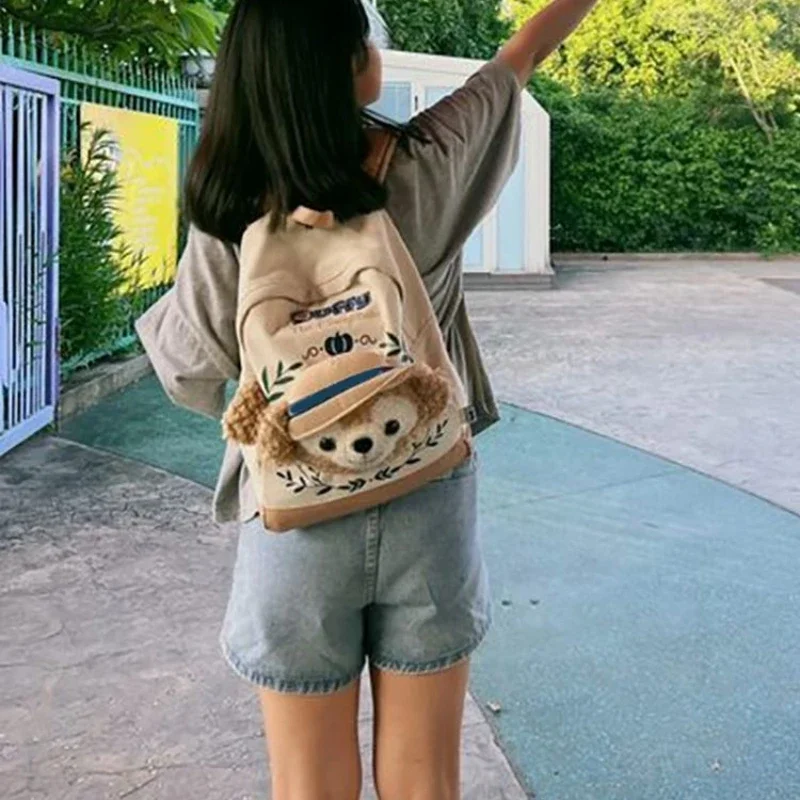 

Shanghai Disneyland Disney Cartoon Bear Duffy shoulder bag Backpack Lovely Schoolbag Kindergarten Kids gift