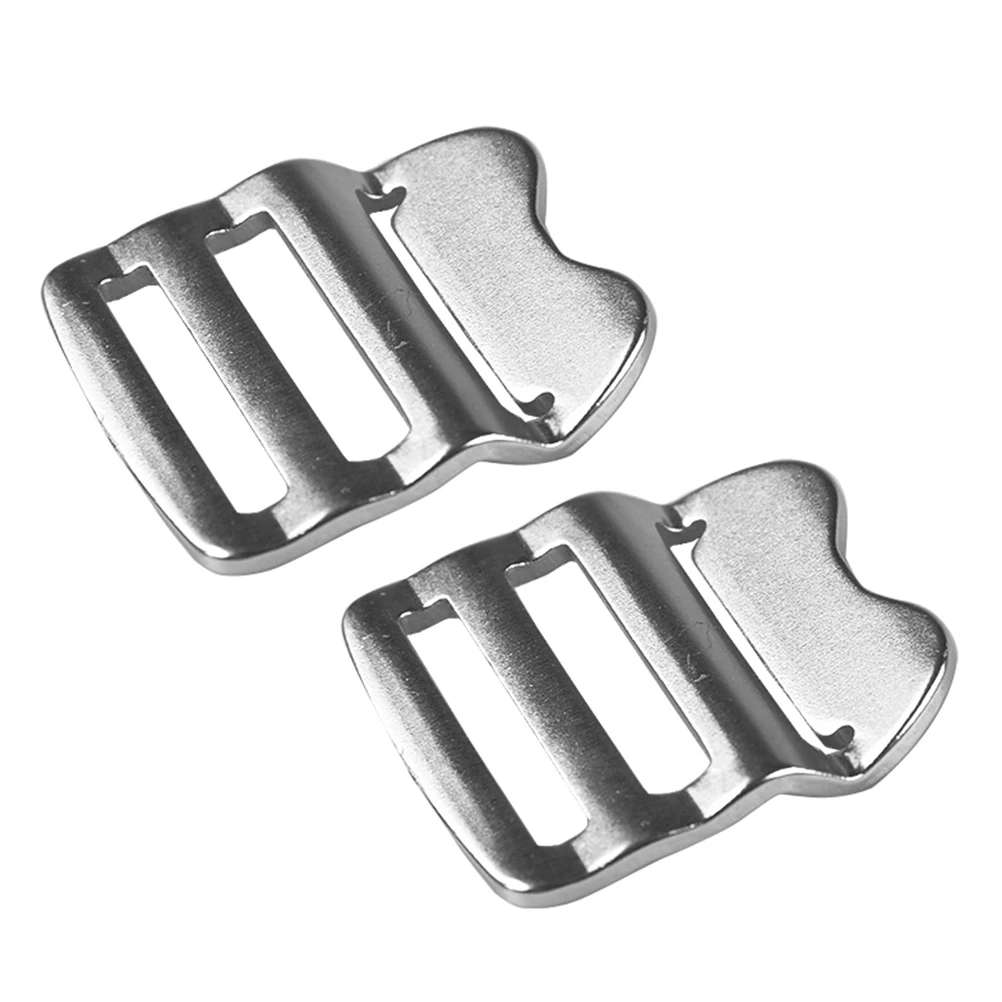 

2 pcs Backpack Buckle Slide Adjustable Strap Length Aluminum Roller Buckles for Shoulder Bag Suitcase Camping Hiking Accessories
