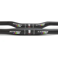 Manillar ultraligero de carbono 3K para bicicleta de montaña, barra plana/aumento de 31,8 × 720mm de alta resistencia para bicicleta de carretera XC/Trail/Enduro