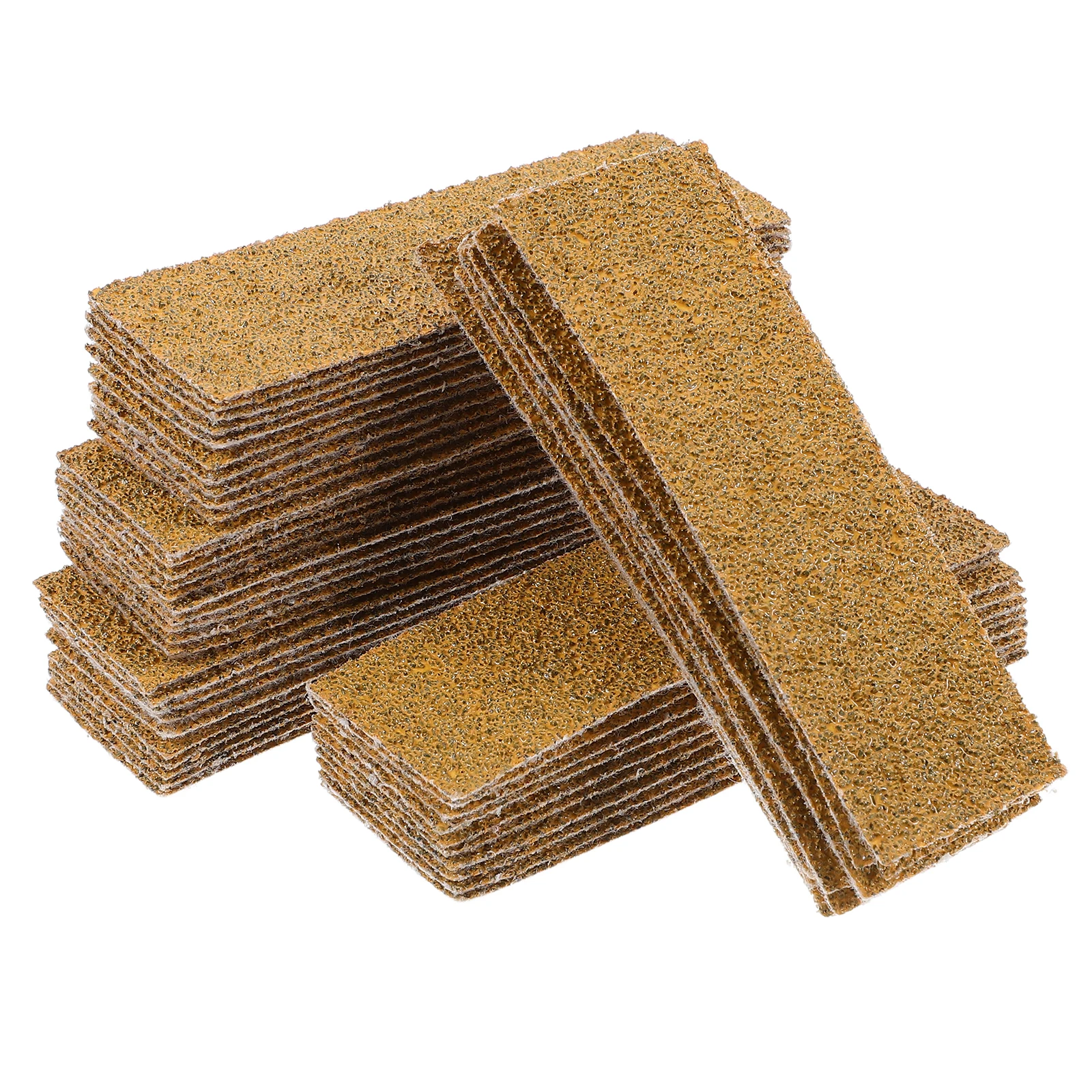 

50pcs Yellow Sand Sandpaper Grit 40 Woodworking Block Repair Polishing Kit Aluminum Oxide Sheets Drywall Sanding Pads Hand