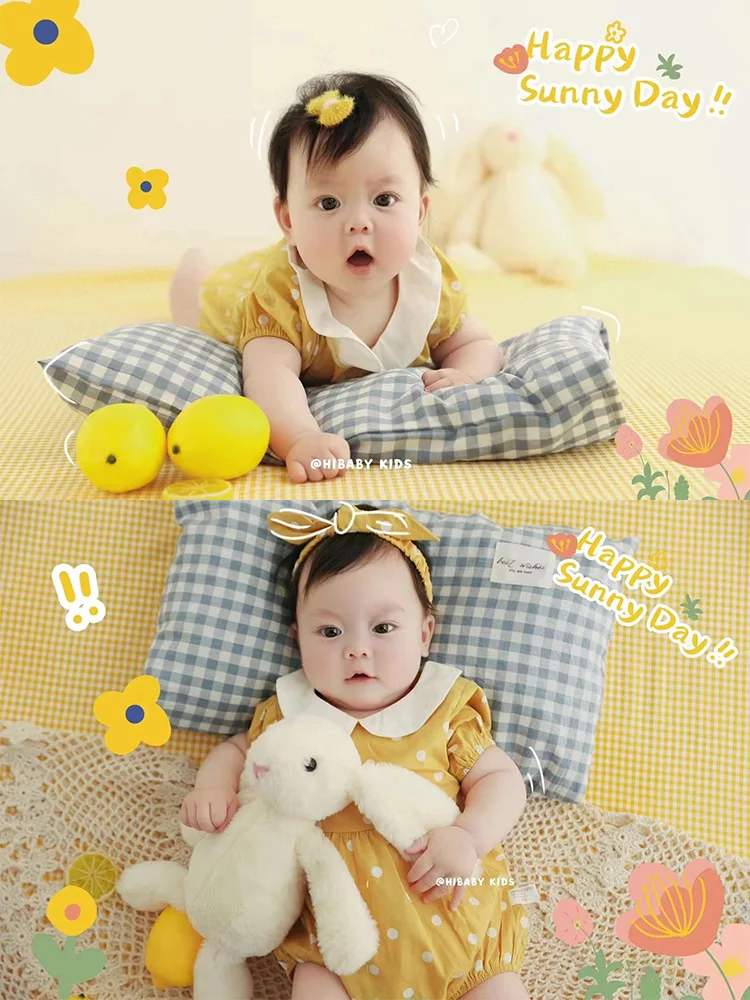 

Childrens Photography Clothing Boys and Girls Baby Yellow Theme Studio Photo Studio 아기 코스프레 신생아촬영 تذكارات للرضع