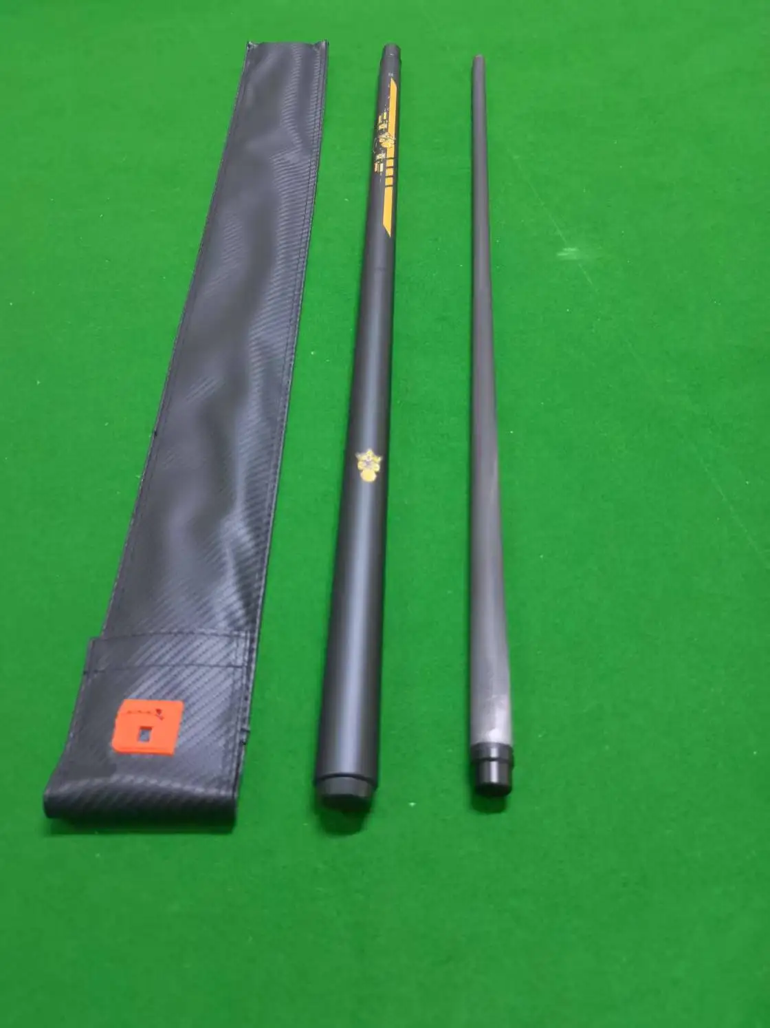 STLFLittle Monster 58 "Negro Evil Carbon Energy Break Punch Kick-off Jump Billar Pool Cue Stick 12,9 mm