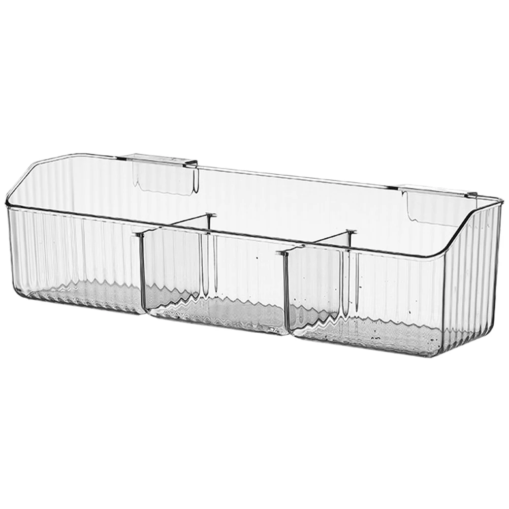 

Hanging Basket Over Cabinet Door Organizer Transparent Kitchen Vegetable Rack For Garlic Ginger Seasoning Household Storage