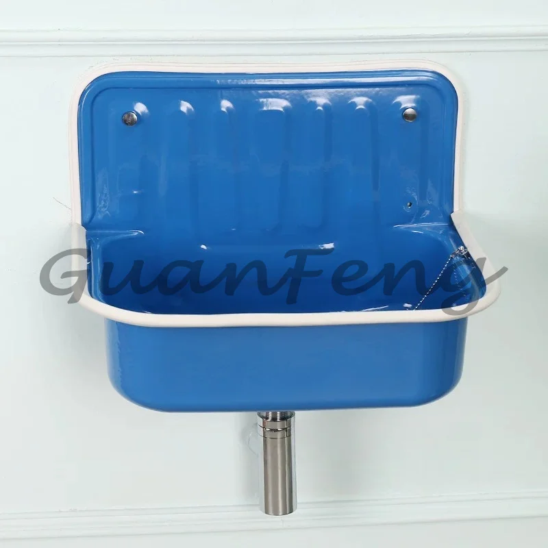 Retro European-Style Red Copper Plated Hanging Basin Sink Nostalgic Bathroom Model Room Kitchen Balcony Face Wash Sink