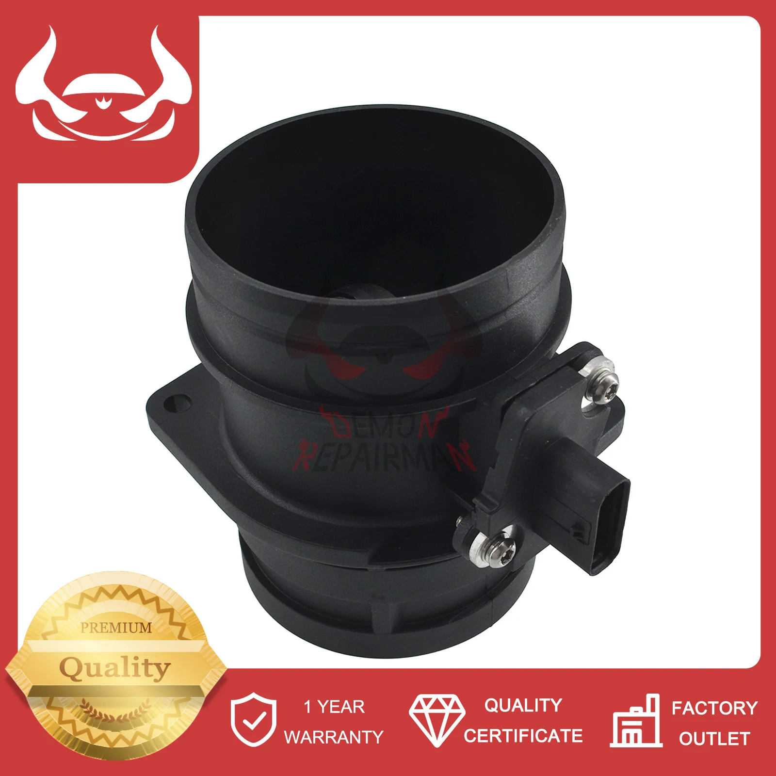 06J906461D AFH60-37 MAF High-flow Air Flow Sensor Compatible With Audi A3 A4 A5 A6 Seat Volkswagen 1.4L 1.8L 2L