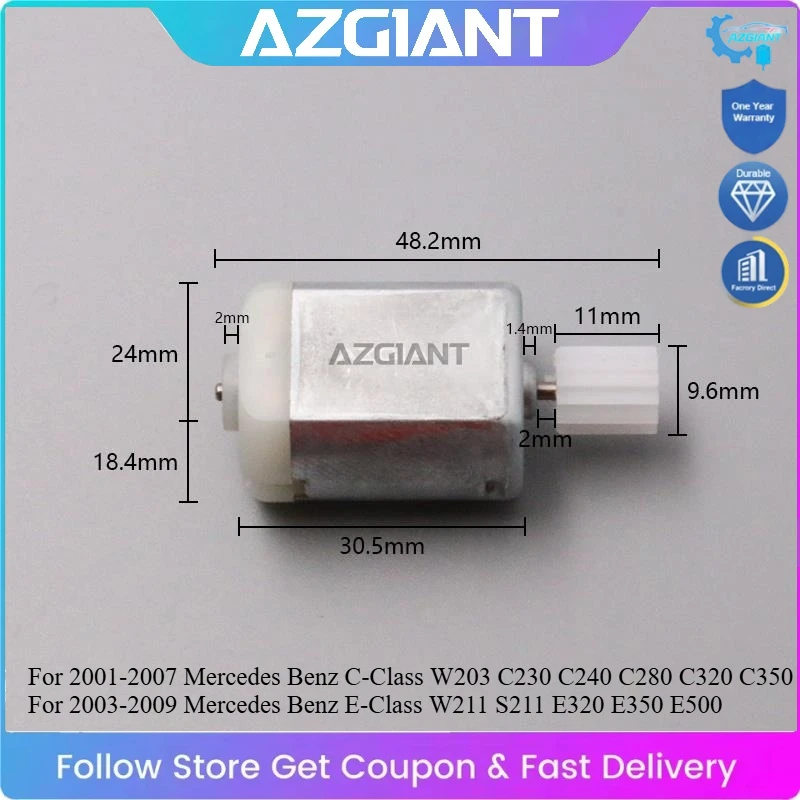

AZGIANT for Mercedes Benz C-Class W203 E-Class W211 Series Car Trunk Tailgate Lock Actuator Motor OEM Auto Parts