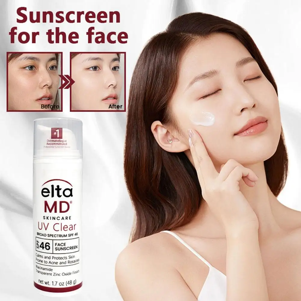 EltaMD SPF46 واقي من الشمس بالأشعة فوق البنفسجية مضاد للإشعاع ومقاوم للماء وخفيف الوزن وغير دهني معزول للوجه عصا واقية من الشمس