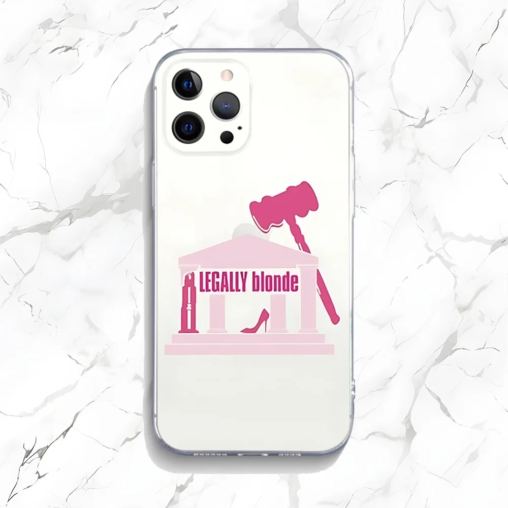 Legally Blonde Movie Phone Case For iPhone 15,14,13,12,11 Plus,Pro,Max,XR,XS,X,7,8 Plus,SE,Mini Transparent Silicone Soft