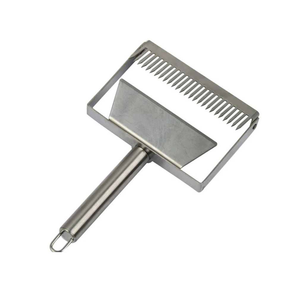 

50 Pieces Whole body Stainless Steel Widening Scraper Beekeeping Tool with 26 Needles Uncapping Fork Tool for Honeycomb