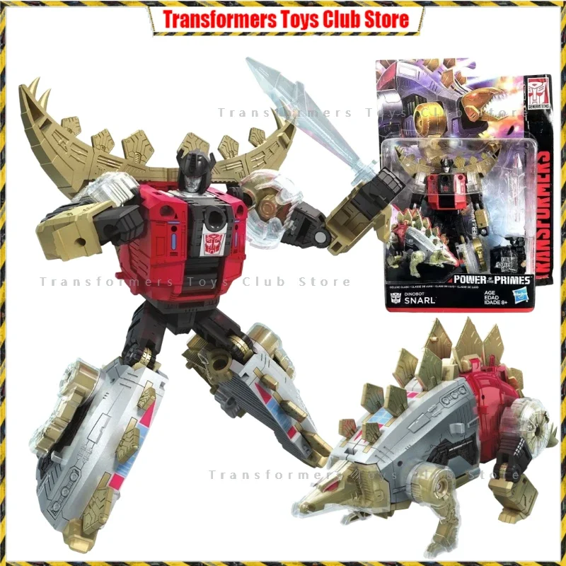 ในสต็อก Transformers Power of The Primes Dinobot Snarl Deluxe Class Action Figure Collection ของเล่นของขวัญ