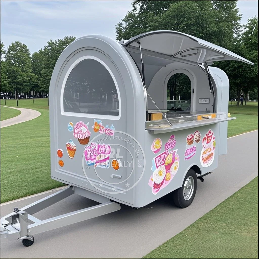 

Concession Food Truck Van Street Mobile Restaurant Fully Kitchen Equipments Snack Coffee Kiosk Fast Food Truck Trailer For Sale