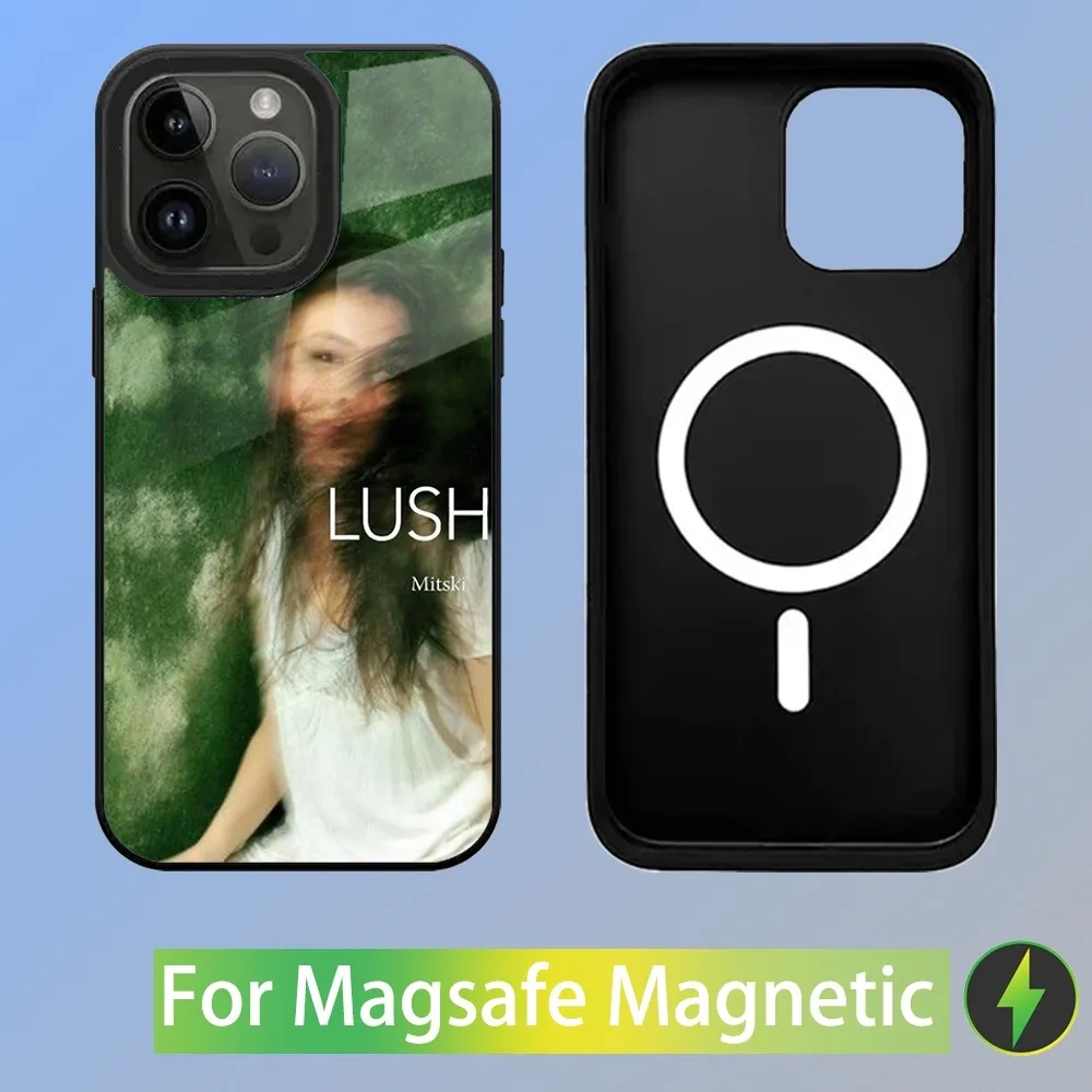 M-Mitski Singer Phone Case For iPhone 15,14,13,12,11,Plus,Pro,Max Mini Magsafe Magnetic Wireless Charging