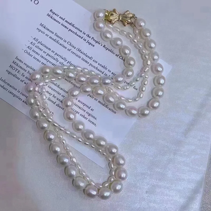 

Natural Freshwater Pearl Necklace for Women Fashionable Versatile Exquisite Jewelry Minimalist Style Niche Design Clavicle Chain