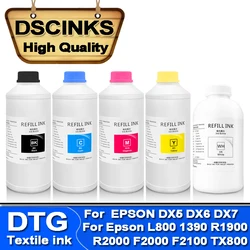 Bulk DTG Textile Ink 1000ml white ink For Epson Sure Color F2000 F2100 F2130 F2140 F2150 F2160 DX5 DX6 printer ciss & cartiridge