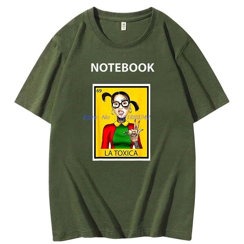 Fashion Unisex Print T Shirt La Toxica Lottery Card Funny Tattoos Girls Summer Cotton Short Sleeve T-Shirts Unisex T Shirt