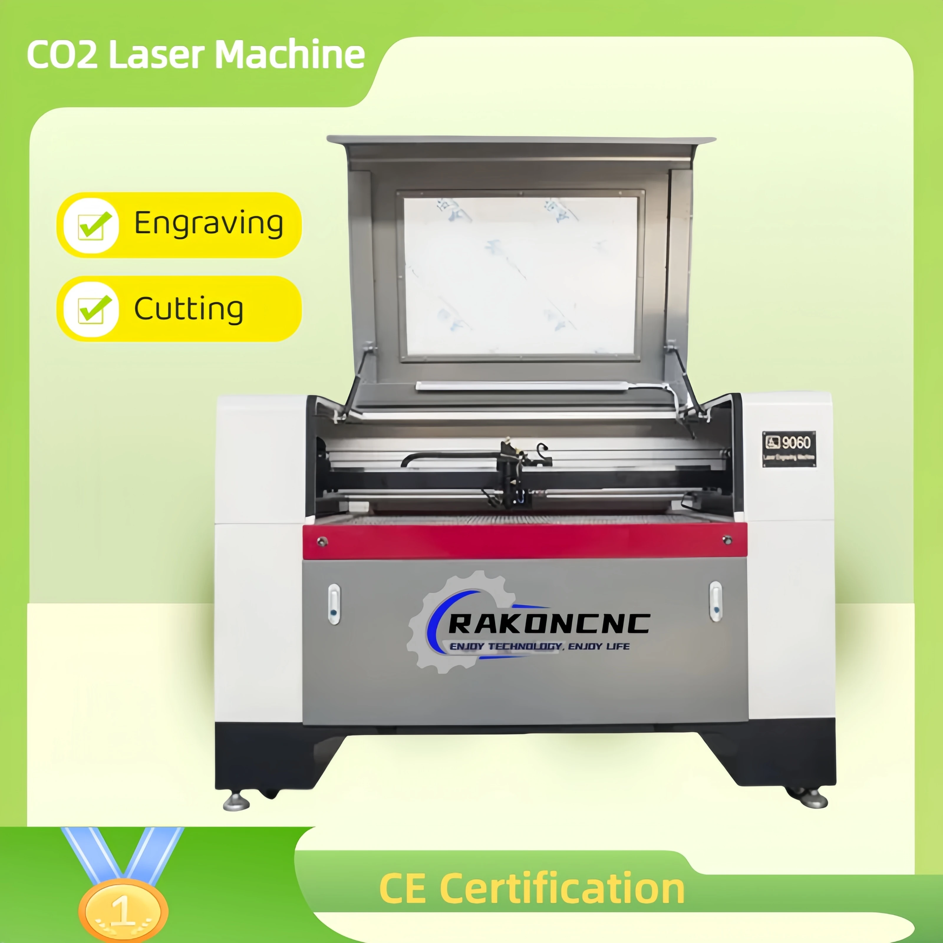 Macchina per incidere della tagliatrice laser CO2 50w-150w per il taglio della pelle acrilica del legno