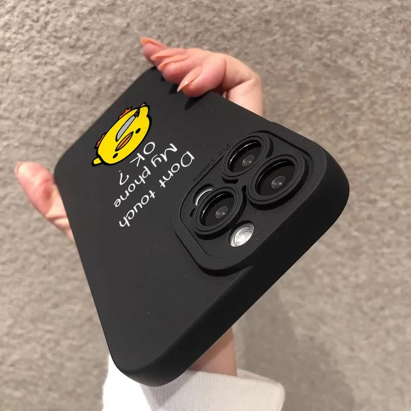 Bonito dos desenhos animados pato caso de telefone para xiaomi redmi a3 a2 a1 14c 13c 12c 10c 9t nota 14 13 12s 12 11 10 9s pro plus 4g 5g capa traseira