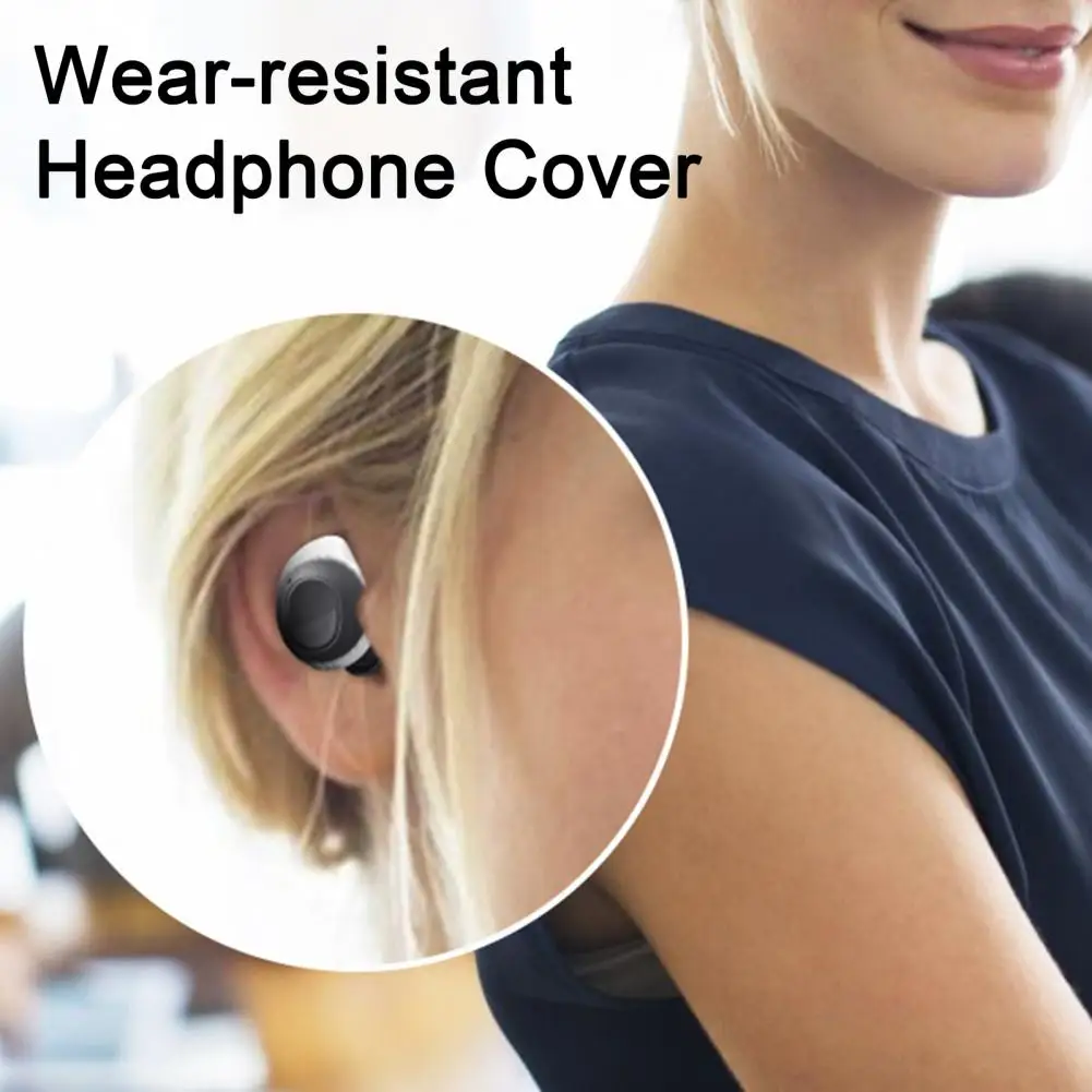 5 pares de fundas para auriculares, funda protectora de silicona para auriculares Bluetooth, tapas intrauditivos, tapones para los oídos de repuesto