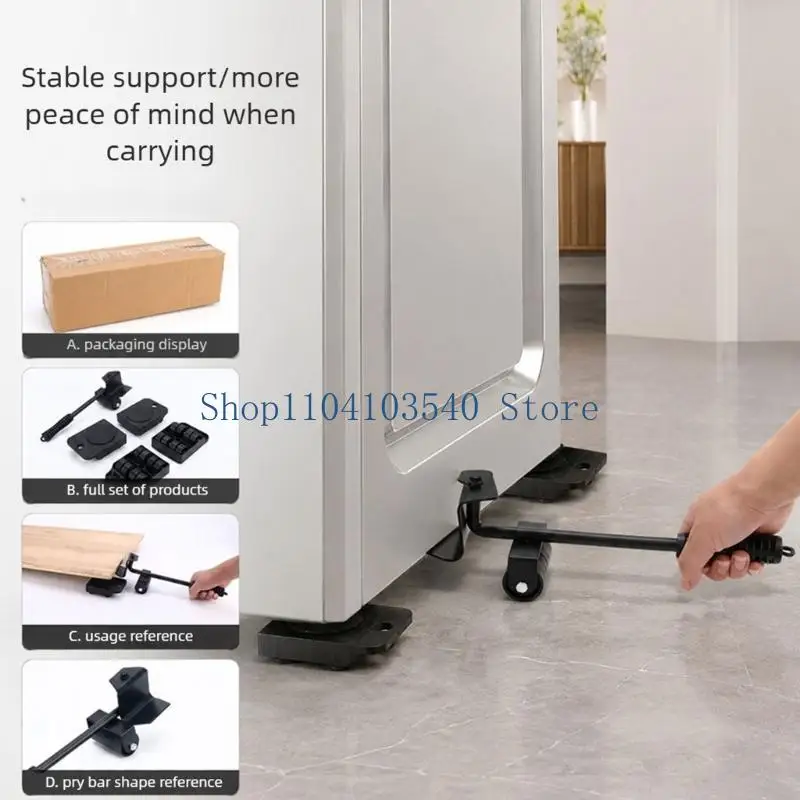 02DC Furniture Moving Tool Set with Angled Plate and Rolling Platforms