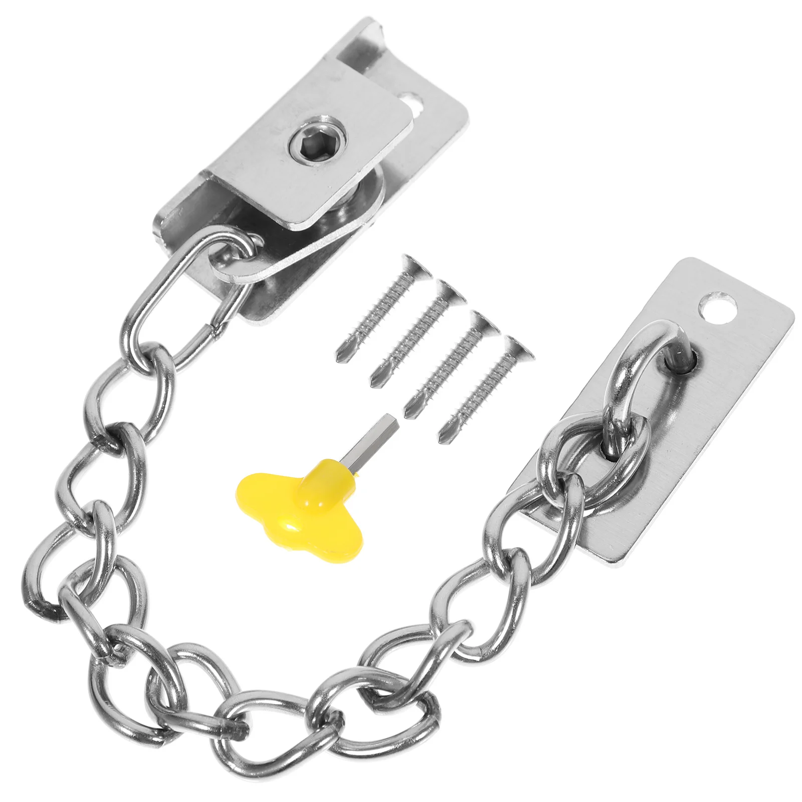 

Door Safety Lock Stainless Steel Thick Durable Indoor Security Chain Lock for Hotel Apartment Bedroom Privacy Protection