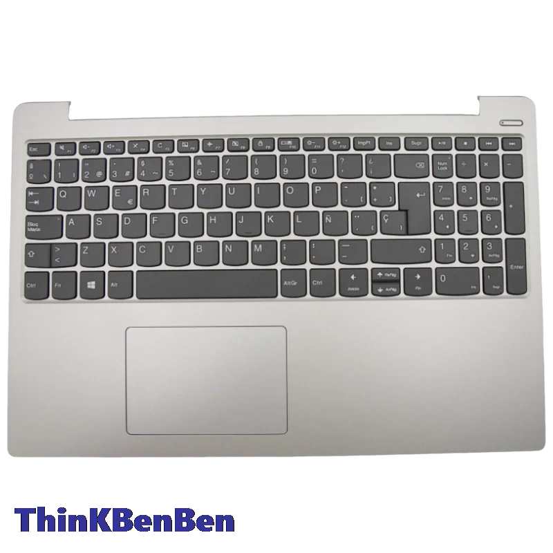ES Spanisch Platin Grau Tastatur Ober Fall Palmrest Shell Cover Für Lenovo Ideapad 330S 15 15IKB