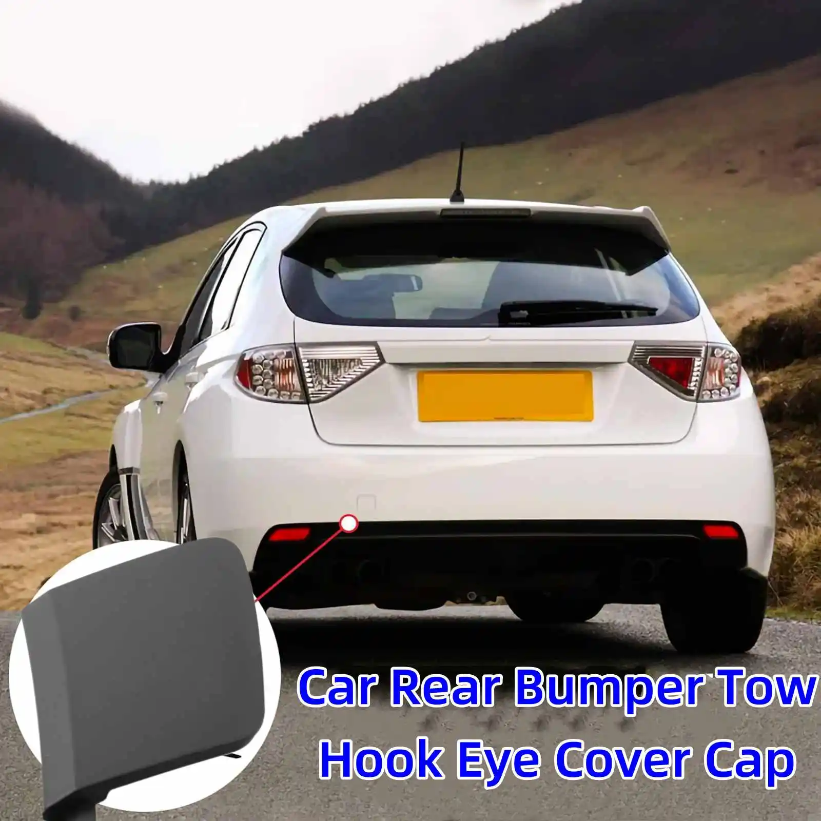

1PC Rear Bumper Tow Hook Cover Cap Towing Eye For Volvo V40 2013-2016-39814200 Durable Car Bumper Protection