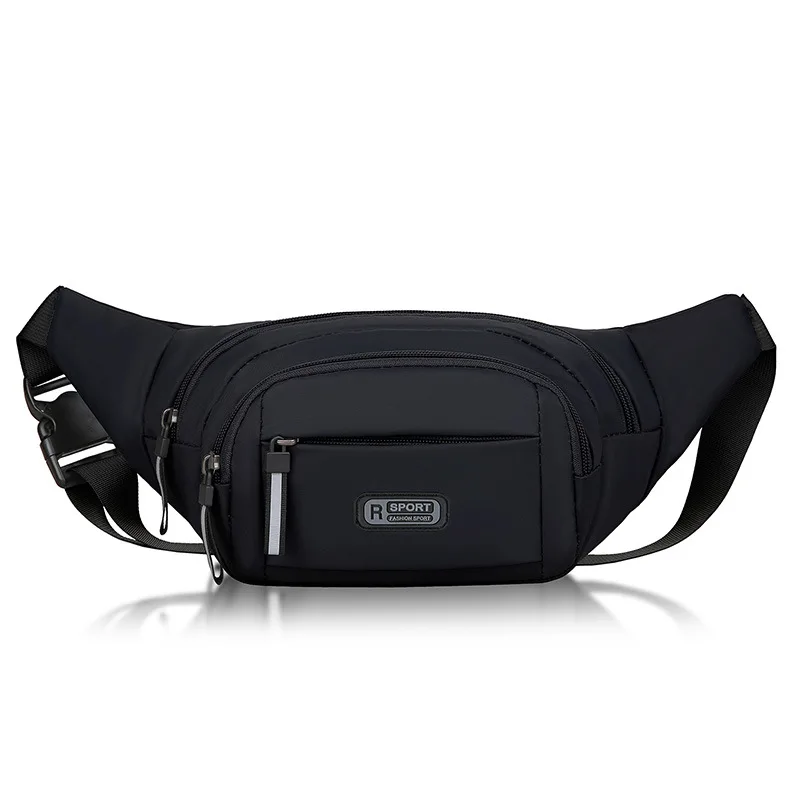 Waist Bag Men\'s Sports Mobile Phone Bag Women\'s Waterproof Running Messenger Business Cashier Wallet Large-capacity Chest Bag