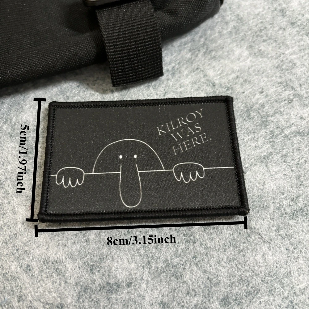 Kilroy Was Here Tactical Patch - Patch Morale Tactical Military Hook Loop 评论和价格