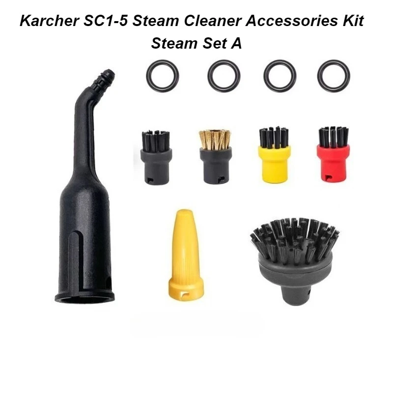 Karcher SC1-5 Steam Cleaner Accessories Kit - Nozzle/Brush/Adapter for SC1/SC2/SC3/SC4/SC5 Models